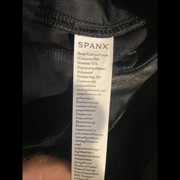 NWT SPANX Leather-Like Flare Pant- size small - Picture 9 of 9
